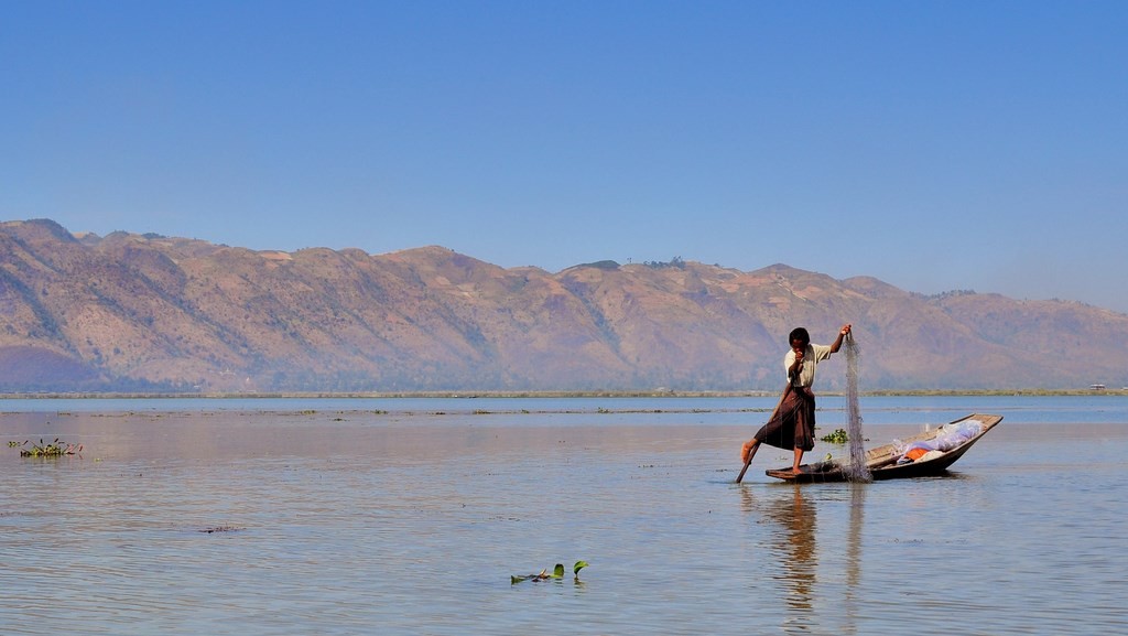 lac Inlé, inle Lake, Myanmar